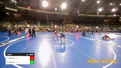 135 lbs Consi Of 4 - Garrison Sartain, Husky Wrestling Club vs Dane Renick, Threestyle Of Oklahoma