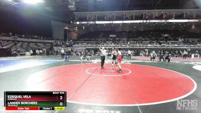 120 lbs Quarterfinal - Eziequel Vela, Oakdale vs Landen Borchers, Vacaville