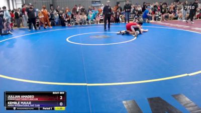 165 lbs Quarterfinal - Jullian Amadeo, FordDynastyWrestlingClub vs Kemble Maule, Askeo International Mat Club