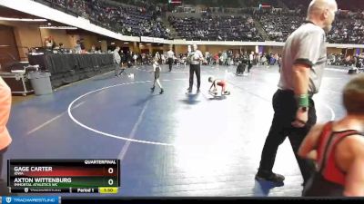 58 lbs Quarterfinal - Gage Carter, Iowa vs Axton Wittenburg, Immortal Athletics WC