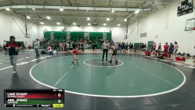 106 lbs Round 1 - Abel Jiminez, Kemmerer vs Lane Schaff, Natrona County