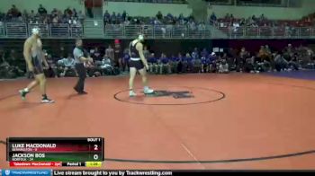 220 lbs Round 1 (3 Team) - Luke MacDonald, Bennington vs Jackson Bos, Norfolk