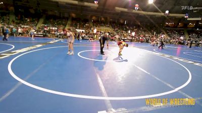 100 lbs Consi Of 16 #1 - Gannon Wilson, Team Tulsa Wrestling Club vs Boe Davis, Sebolt Wrestling Academy