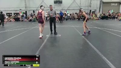 110 lbs Round 3 (4 Team) - Mack Santoro, Grit Mat Club vs Jackson Polifka, Mat Warriors Red