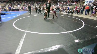 52 lbs Quarterfinal - Na'Kya Canady, Keystone Wrestling Club vs Liliana Guerrero, Brushy Wrestling Club