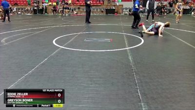 84 lbs Finals (2 Team) - Greyson Boner, Dayton Bandits vs Eddie Zeller, Xtreme Team