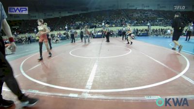 98 lbs Round Of 16 - Aiden Leathers, Jenks Trojan Wrestling Club vs Cael Holcomb, Pawhuska Elks Takedown