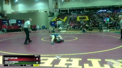 197 lbs Quarterfinal - Max Ramberg, Augustana (SD) vs Matt Kaylor, Mary