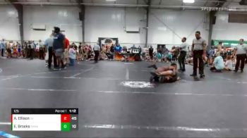 125 lbs Round 1 (8 Team) - Aaron Ellison, Steel Valley Renegades vs Ezra Brooks, Alabama Elite