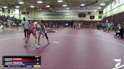 Junior-2 lbs Round 1 - Easton Sonberg, Caveman vs Carson Menehan, Sarbacker Wrestling Academy