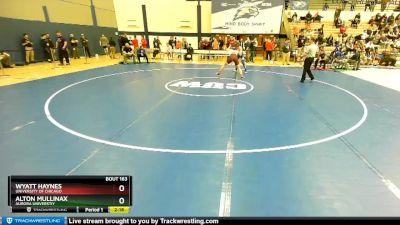 184 lbs Cons. Round 1 - Wyatt Haynes, University Of Chicago vs Alton Mullinax, Aurora Universtiy