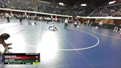 70 lbs 3rd Place Match - Sam Smith, Sebolt Wrestling Academy vs Logan Gass, Moen Wrestling Academy