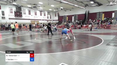 136 lbs Final - Mason Tettambel, The Shop vs Richard Garden, Orchard South WC