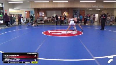 120 lbs Quarterfinal - Graham Pittman, Machine Shed Wrestling vs Hunter Elliott, Alchemy Wrestling