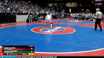 7A-157 lbs 1st Place Match - Caide Daltro, West Forsyth vs Konlin Weaver, Camden County