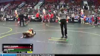 49 lbs Quarterfinals (8 Team) - Emmett Fournier, South Lyon Matcats vs Jack Brown, Davison