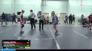 96 lbs Round 1 (8 Team) - Gabriel Krieger, Terps Xtreme vs Sophia Holmes, Joker Squad