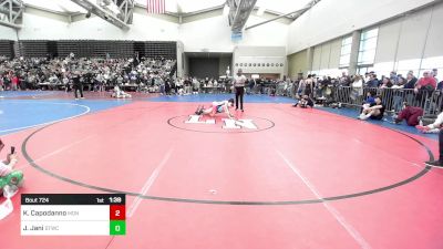 90-I lbs Quarterfinal - Kyle Capodanno, Monroe Twp vs Justin Jani, Shore Thing WC