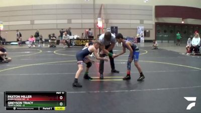 72 lbs Round 5 (6 Team) - Paxton Miller, Ragin Raisins WC vs Greyson Tracy, Team Illinois