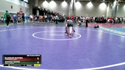 138B 3rd Place Match - Blakelee Bastien, Luxemburg-Casco vs Nathan Adams, North DeSoto