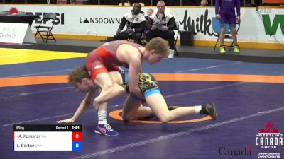 65kg 1st Place Match - Abraham Pomeroy, Brock WC vs Liam Gorton, Coast Wrestling Academy