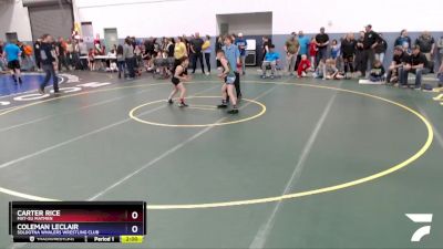 74 lbs Rr3 - Coleman LeClair, Soldotna Whalers Wrestling Club vs Carter Rice, Mat-Su Matmen