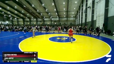 132 lbs Semifinal - Alyssa Reyes, WA vs Zoe Ortiz, ID