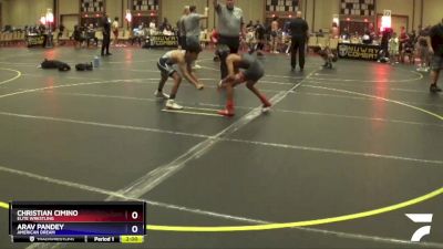 85 lbs 1st Place Match - Arav Pandey, American Dream vs Christian Cimino, Elite Wrestling