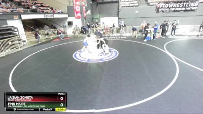 98 lbs Cons. Round 2 - Jaiziah Zometa, Tracy Wrestling Club vs Finn Maire, Golden Grapplers Wrestling Club