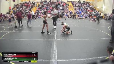 75 lbs Cons. Semi - Kolt Collins, Dixie Hornets vs Jasen Rapley, Dixie Hornets