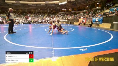 105 lbs Consi Of 16 #2 - Beckett Svuba, Siouxland Wrestling Academy vs Bradley Davies, Team Choctaw