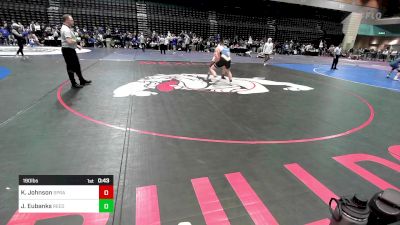 190 lbs Consi Of 16 #2 - Kenya Johnson, Sprague vs Jonathan Eubanks, Reed