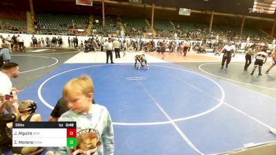 58 lbs Semifinal - Jd Alguire, New Mexico Bad Boyz vs Zack Moreno, Grant County Elite WC