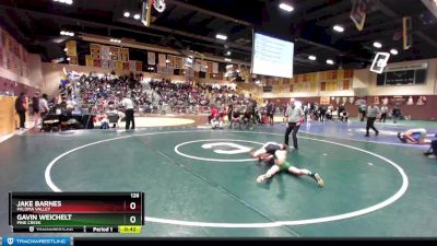 126 lbs Cons. Round 2 - Jake Barnes, Paloma Valley vs Gavin Weichelt, Pine Creek