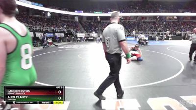 II-132 lbs Champ. Round 2 - Landen Estus, Deposit/Hancock vs Alex Clancy, Saranac