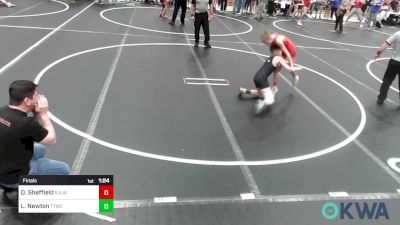 92 lbs Final - Drake Sheffield, R.A.W. vs Liam Newton, Team Tulsa Wrestling Club