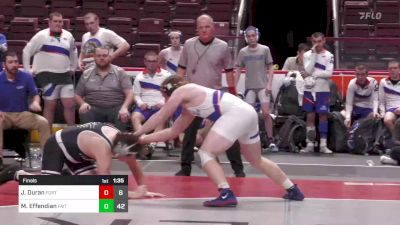 285 lbs Final - John Duran, Fort Leboeuf vs Mark Effendian, Faith Christian Acad