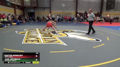 132 lbs Cons. Round 2 - Zade Archibald, Olentangy Liberty vs Kaptur Nowaczky, Crown Point