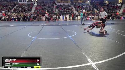 100 lbs Cons. Round 2 - Wyatt Griffin, Smoky Valley vs Cole Simon, Wamego