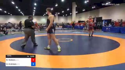 125 kg Consolation - Blake Wolters, Jackrabbit Wrestling Club vs Brian Andrews, Wyoming Wrestling Reg Training Ctr