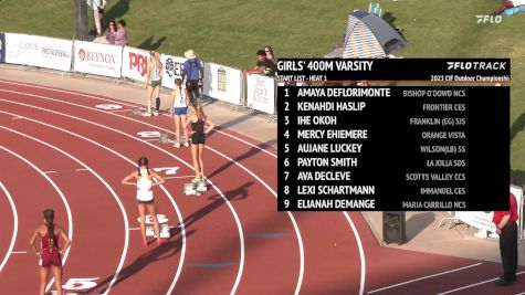 High School Girls' 400m, Prelims 1