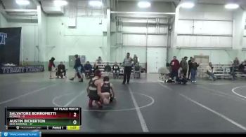 92 lbs Finals (2 Team) - Austin Bickerton, Ohio Rampage vs Salvatore Borrometti, Rednose