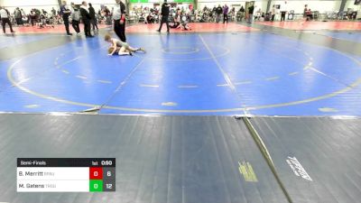 60 lbs Semifinal - Brodie Merritt, South Paulding Junior Spartans vs Mack Gatens, Troup