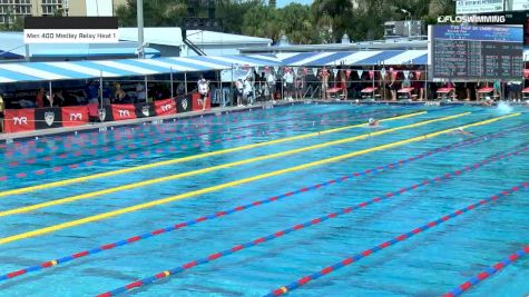 Men 400 Medley Relay -- Heat 1 & 2