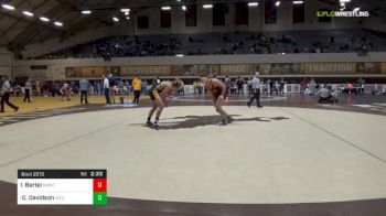 197 lbs Final - Isaac Bartel, Montana State-Northern vs Cale Davidson, Wyoming