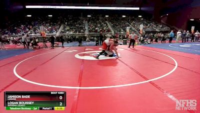 4A-285 lbs Cons. Semi - Jamison Bade, Laramie vs Logan Bouissey, Natrona County