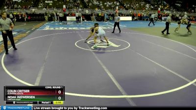 Cons. Round 1 - Noah Ingwersen, Lincoln East vs Colin Critser, Elkhorn South