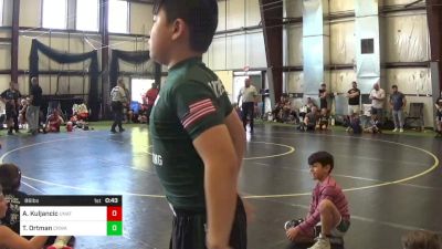 86 lbs Quarterfinal - A-Ris Kuljancic, Unattached vs Trey Ortman, CRWA