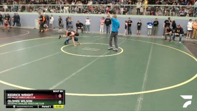 71 lbs Round 2 - Olomisi Wilson, Soldotna Whalers Wrestling Club vs Kedrick Wright, Mid Valley Wrestling Club