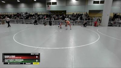 114 lbs Cons. Round 3 - Kash Long, Bear Cave Wrestling Club vs Matthew Crimmins, Sebolt Wrestling Academy